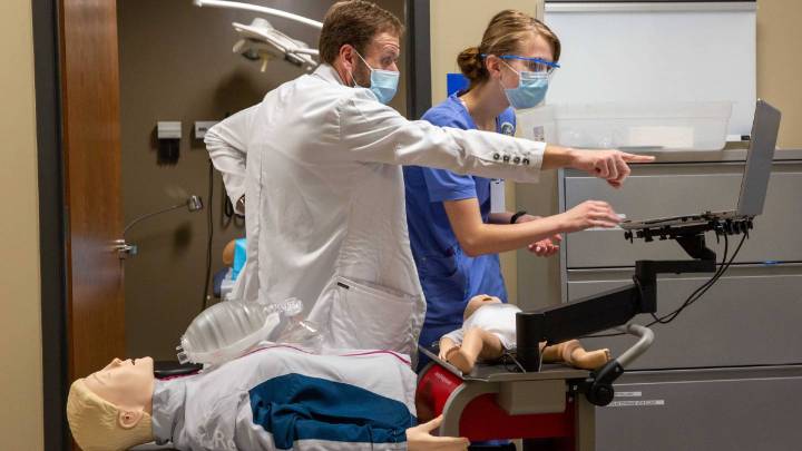 Dr. Joseph Chamness teaching cpr