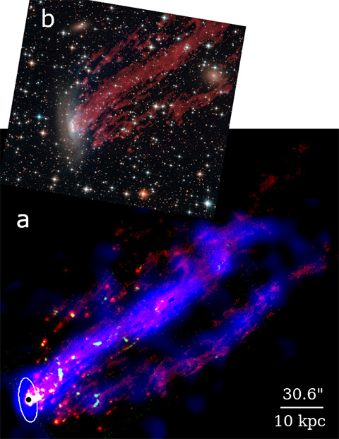 photo composite of the galaxy