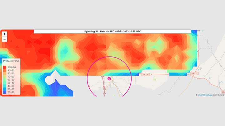 weather radar illustration