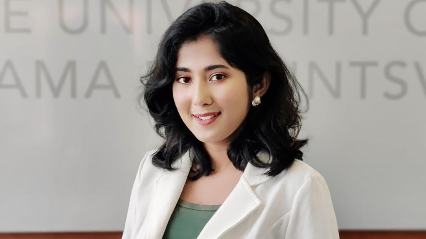 Ashraf Oindry, a 2022 graduate of The University of Alabama in Huntsville.