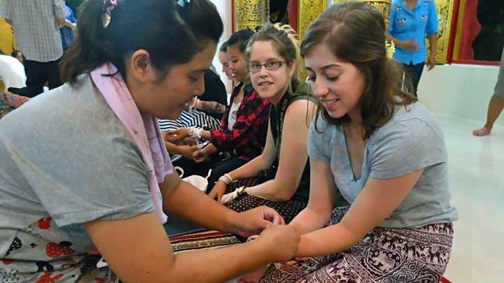 Buddhist ritual during host family stayTN