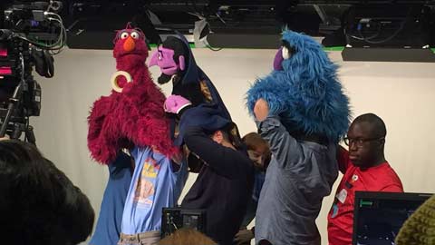 Self-taught puppeteer finds encouragement, inspiration at Sesame Street workshop