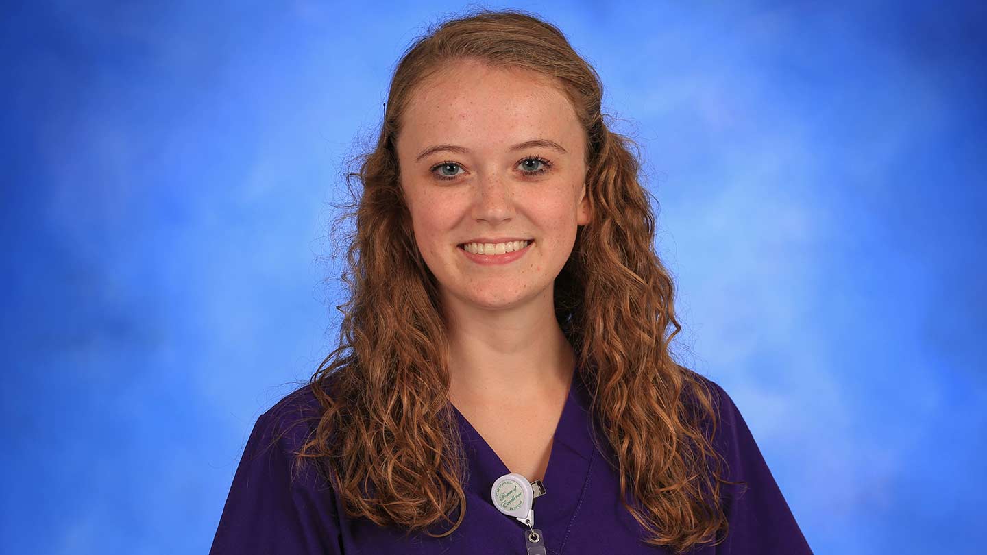 Nursing student Carly Hasting landed a tech position at Huntsville Hospital thanks to UAH's bi-annual phonathon.