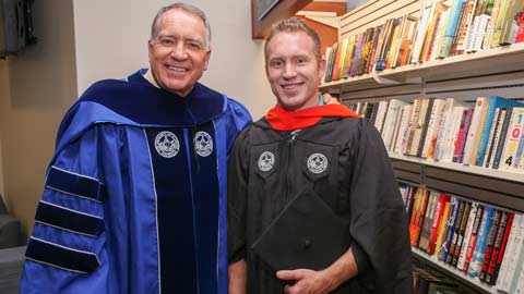 Father and son share bond by pursuing UAH degrees at same time