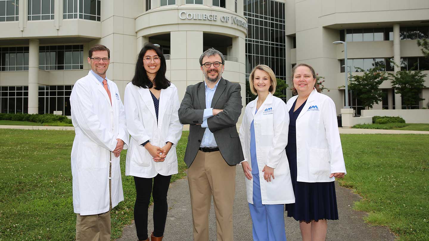 group photo of Mark Reynolds, Shayenne Arehart, Jerome Baudry, Sarah Bonnell, Elizabeth Barnby