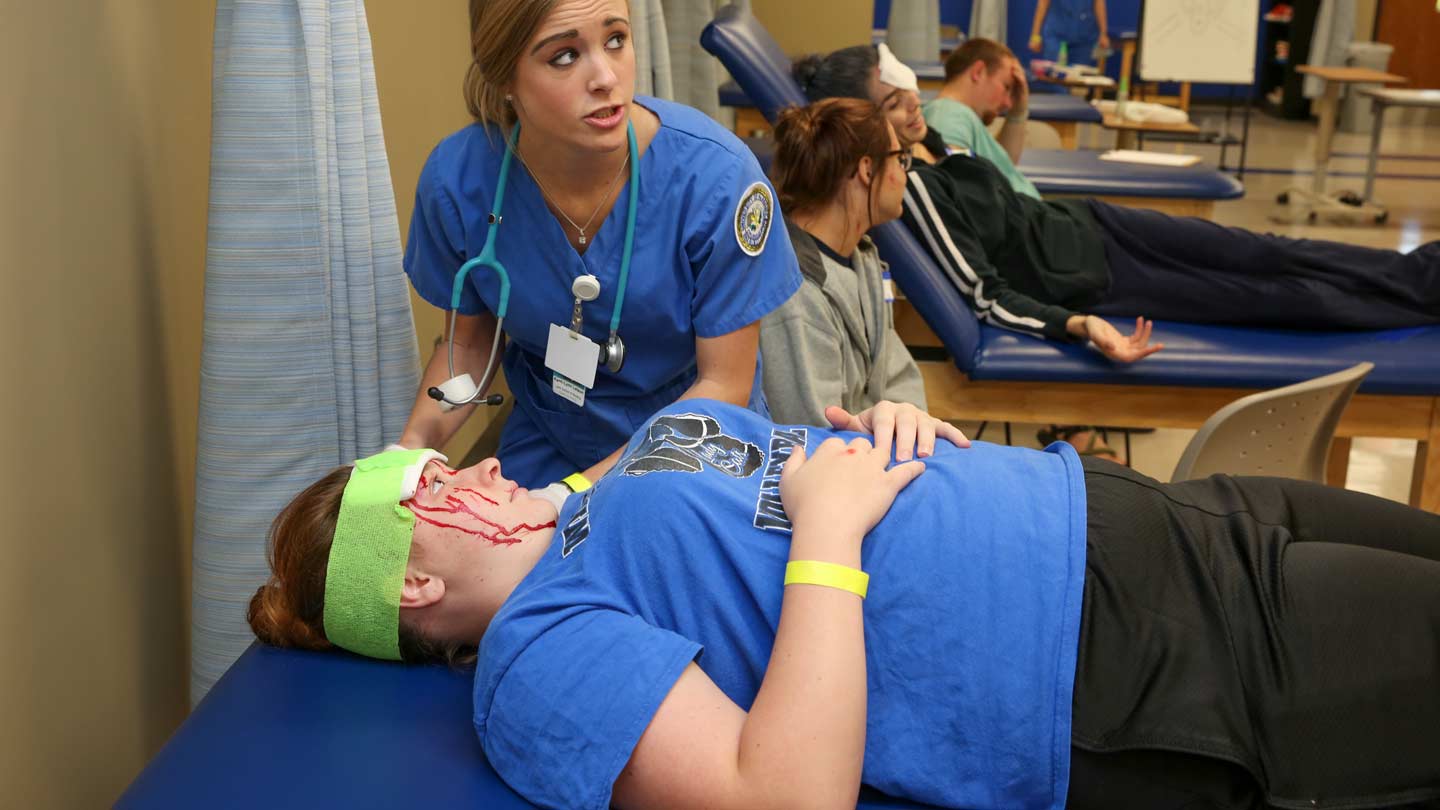 UAH College of Nursing mock disaster drill