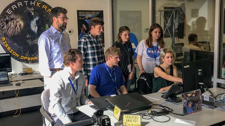 Dr. Robert Griffin and EarthKAM student team