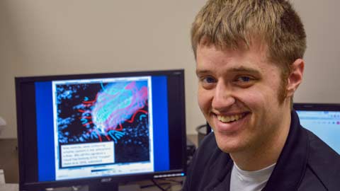 UAH's Apke uses satellite  scans to study thunderstorms
