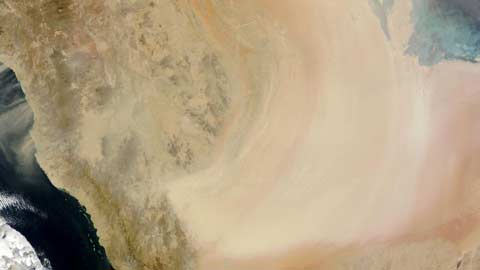 Arabian dust storm