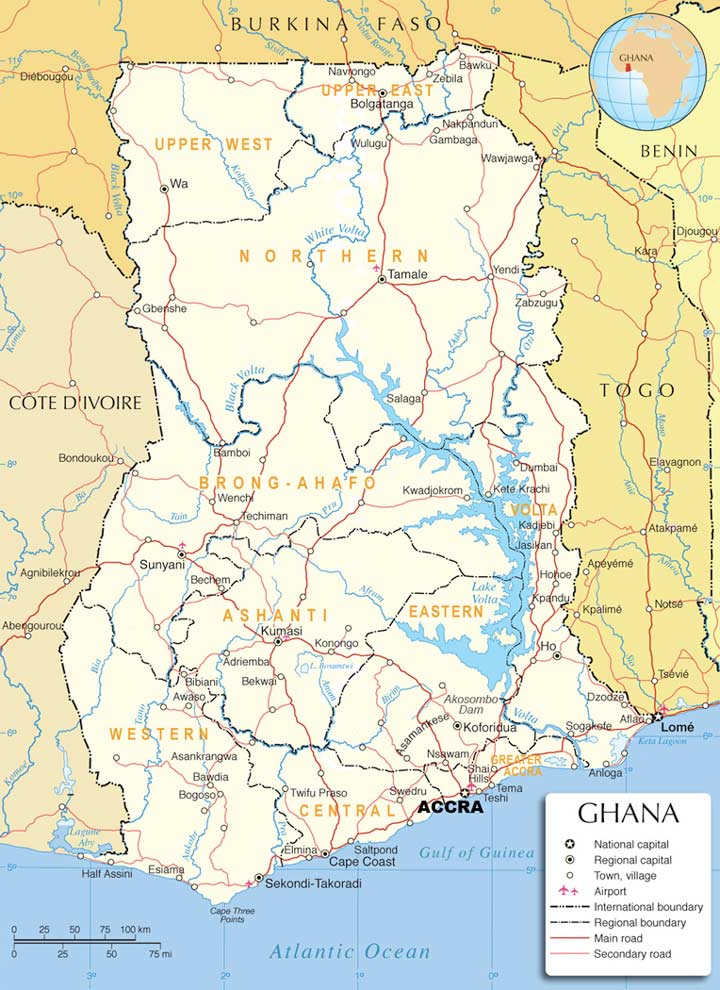 Ghana map