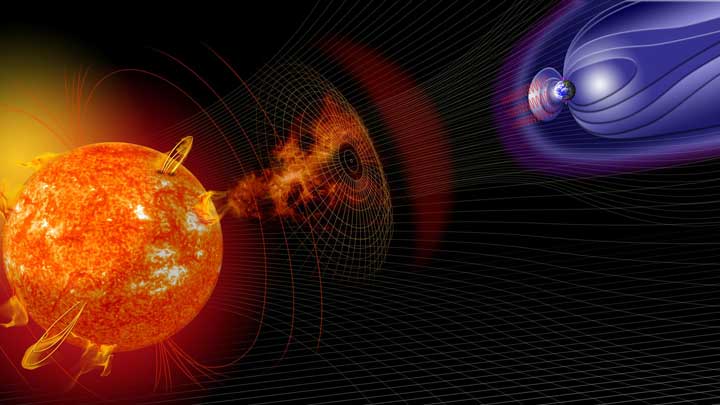 Magnetohydrodynamic turbulence interacts with shocks in the heliosphere – a vast, bubble-like region of space carved out by the solar wind from the sun.