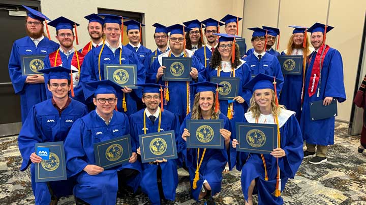 UAH team of mechanical and aerospace seniors graduates together.