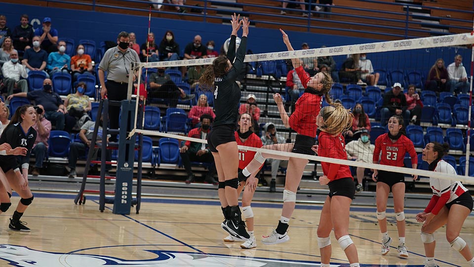 Photo of UAH Volleyball Players.