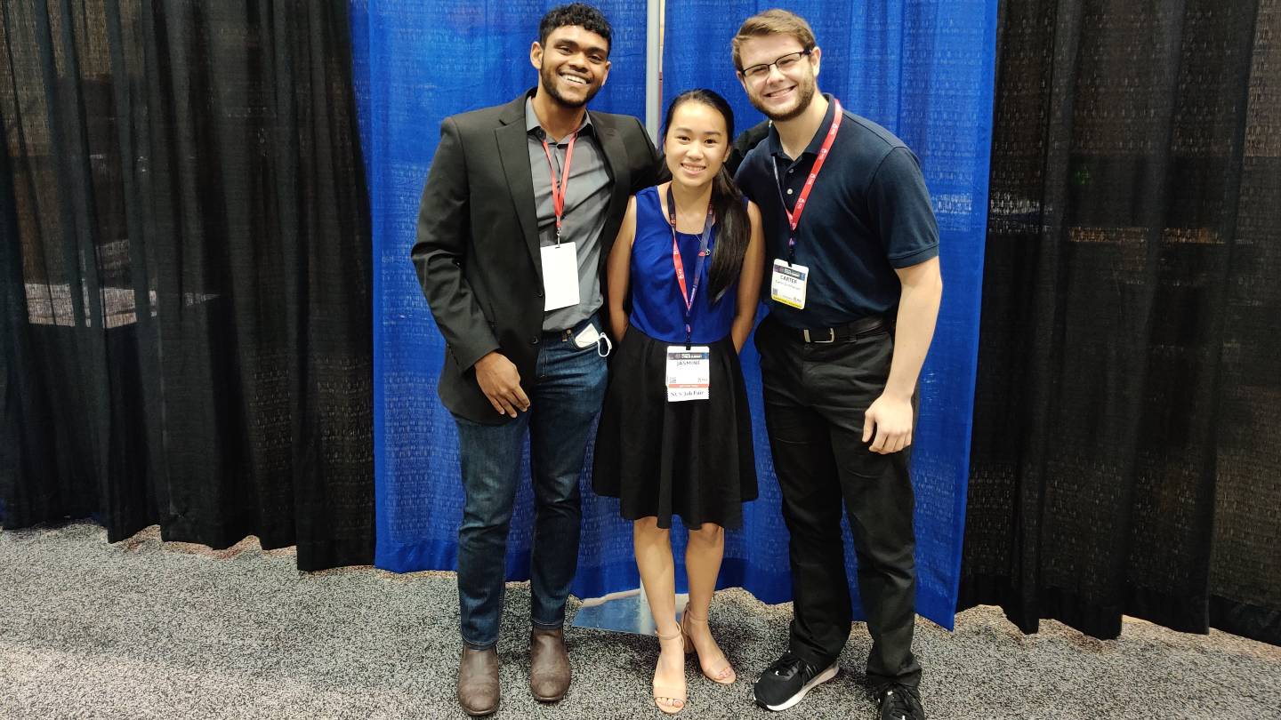 Photo of Marcus Jefferson, Jasmine Le and Carter Grimmeisen