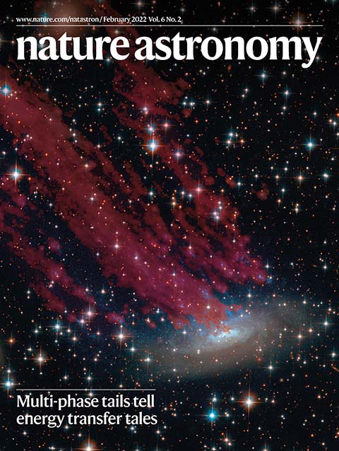 cover art for Nature Astronomy features uah image