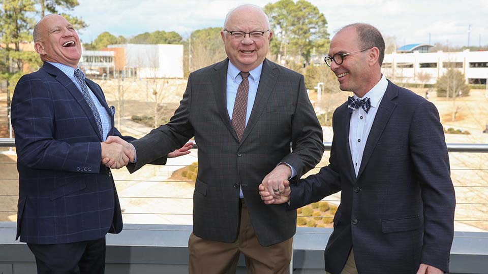 William Wilkerson, Stanley Prevost, and Charles Karr group photo