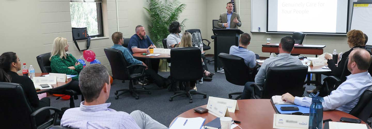 Custom training session in UAH classroom