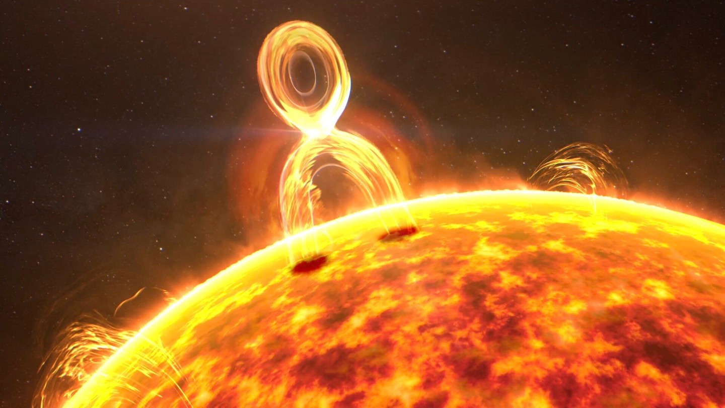 cropped sun solar flares