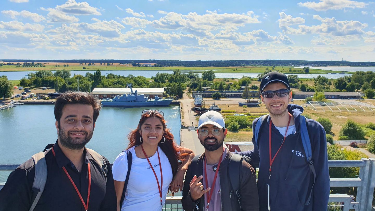 International Space Weather Camp students at the Peenemünde Historical Technical Museum in Germany