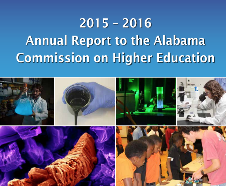 2015 – 2016 Annual Report to the Alabama Commission on Higher Education