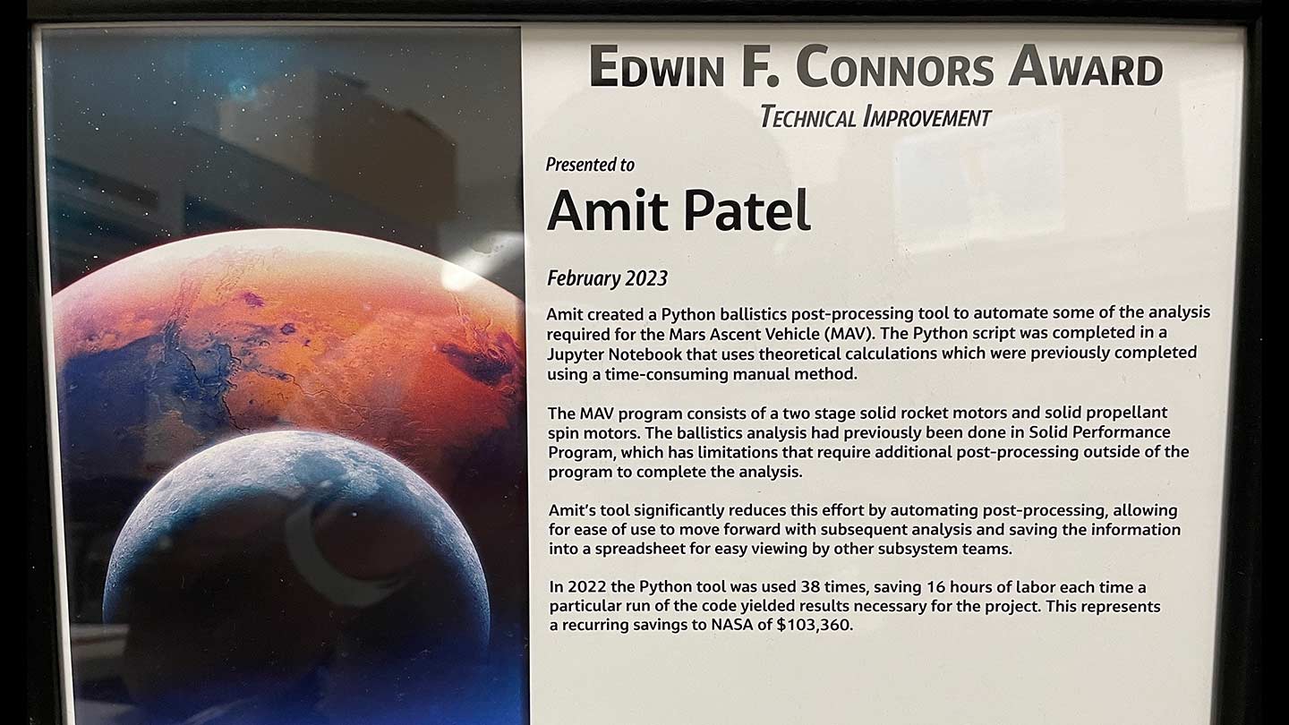 Patel Amit Ed Connors Award 2023