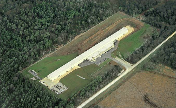 the aerophysics building at Red stone Arsenal